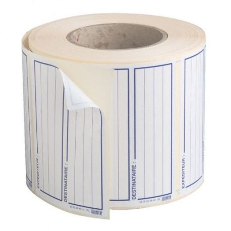 Etiquettes autocollante d'identification neutre - 120mm x 80mm